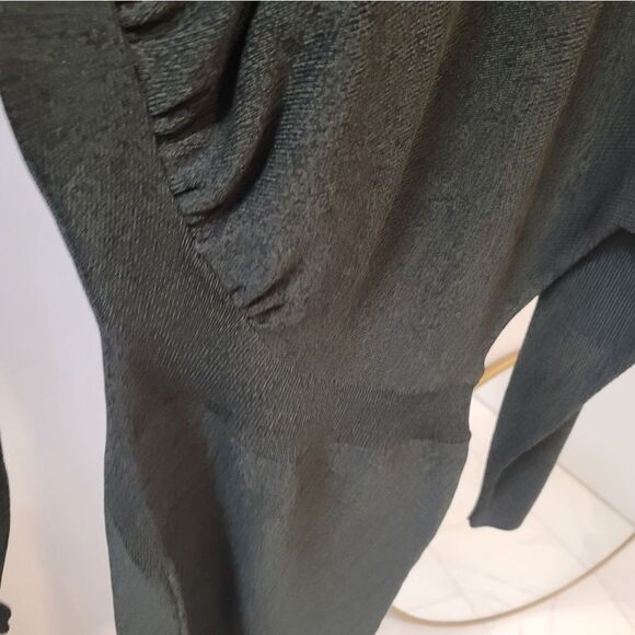 Ganni Sweater Dress Midi Ribbed Knit Xs - Picture 3 of 7